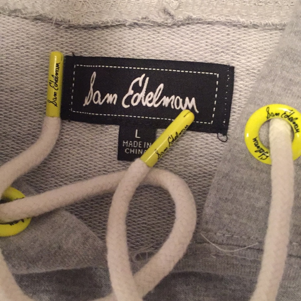 Large Sam Edelman crop  hoodie sweatshirt